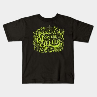 Vintage Fortune Teller Green Kids T-Shirt